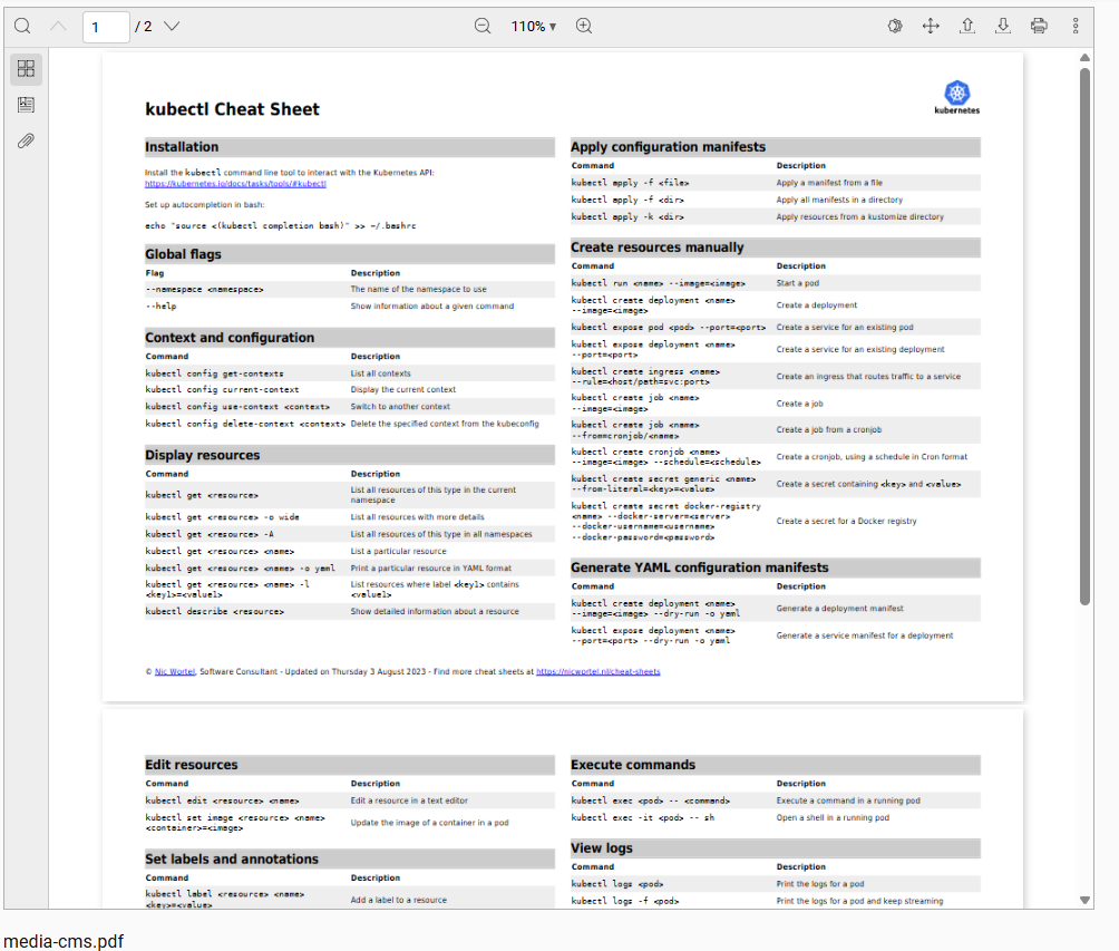 MediaCMS PDF görüntüleme